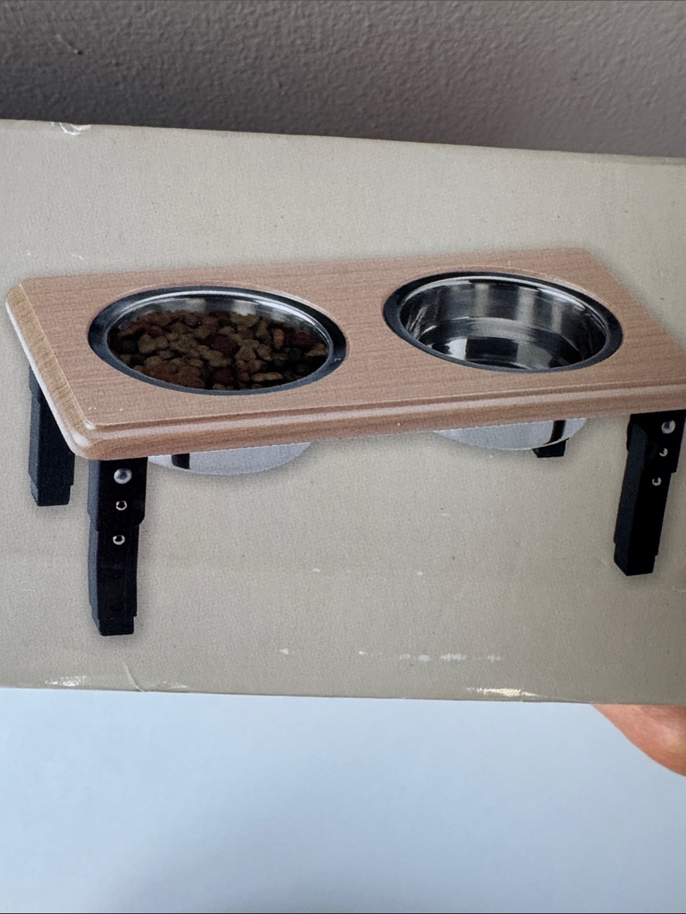 SPOT Posture Pro Stainless Steel Adjustable Wood Grain Double Cup Holder Insert - Picture 5 of 15
